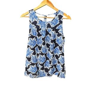 Crown & Ivy Floral Sleeveless Blouse - Size XL